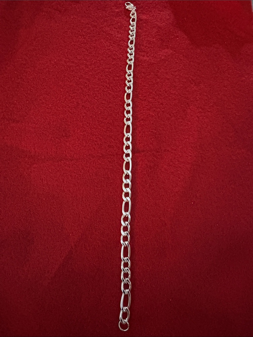Sterling Silver Link Chain Bracelet - Women Jewelry 10”